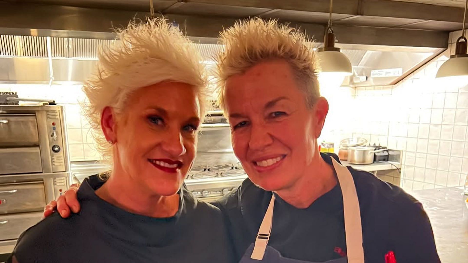 Anne Burrell and Elizabeth Falkner (Image via Instagram/@cheffalkner)
